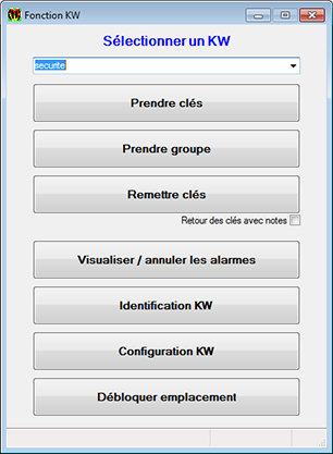 les fonctions du programmes Key-pro 3